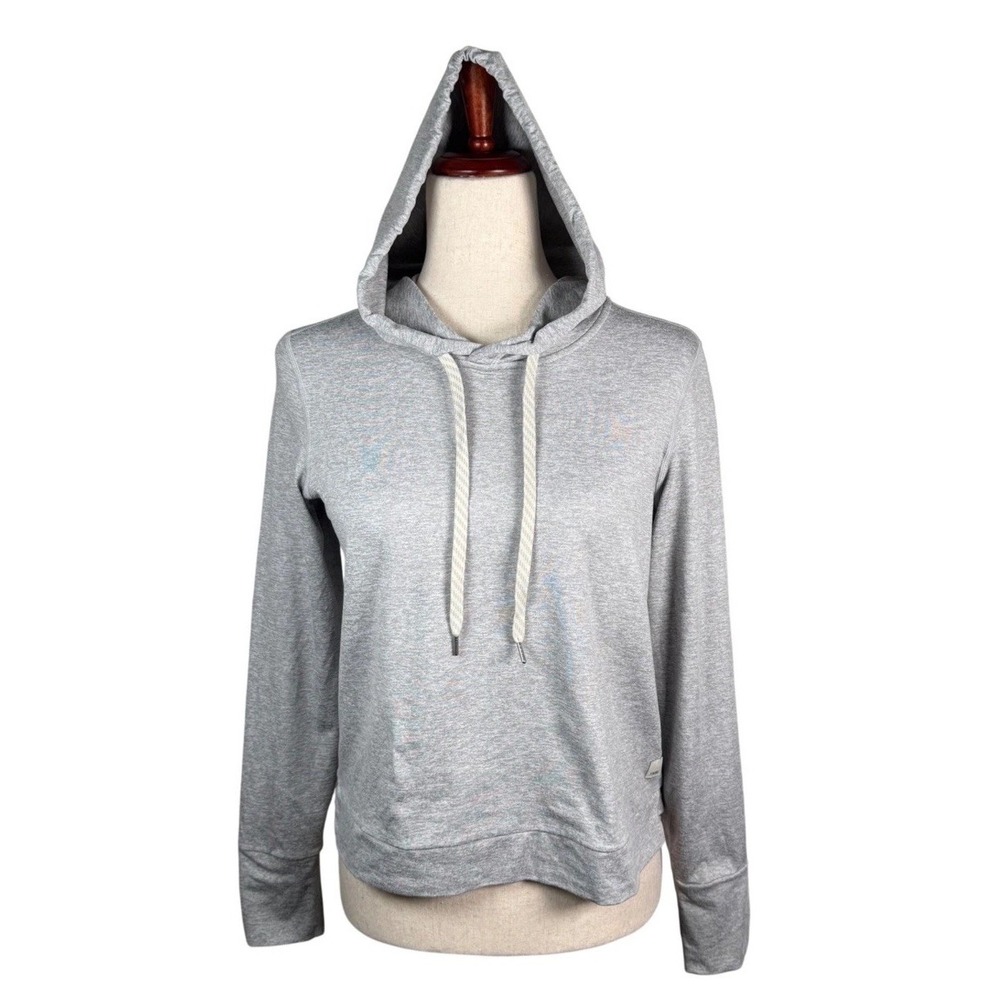 Vuori Halo Essential Hoodie Womens Large Heather Grey DreamKnit Performance Yoga